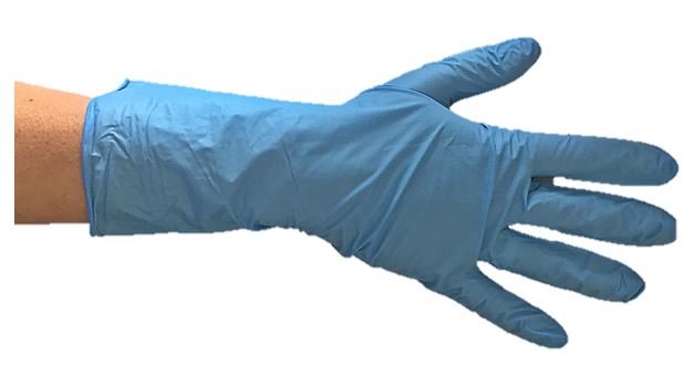 MAXTER Nitril Kék 5,7g hosszúsz. 290mm púdermentes kesztyű M